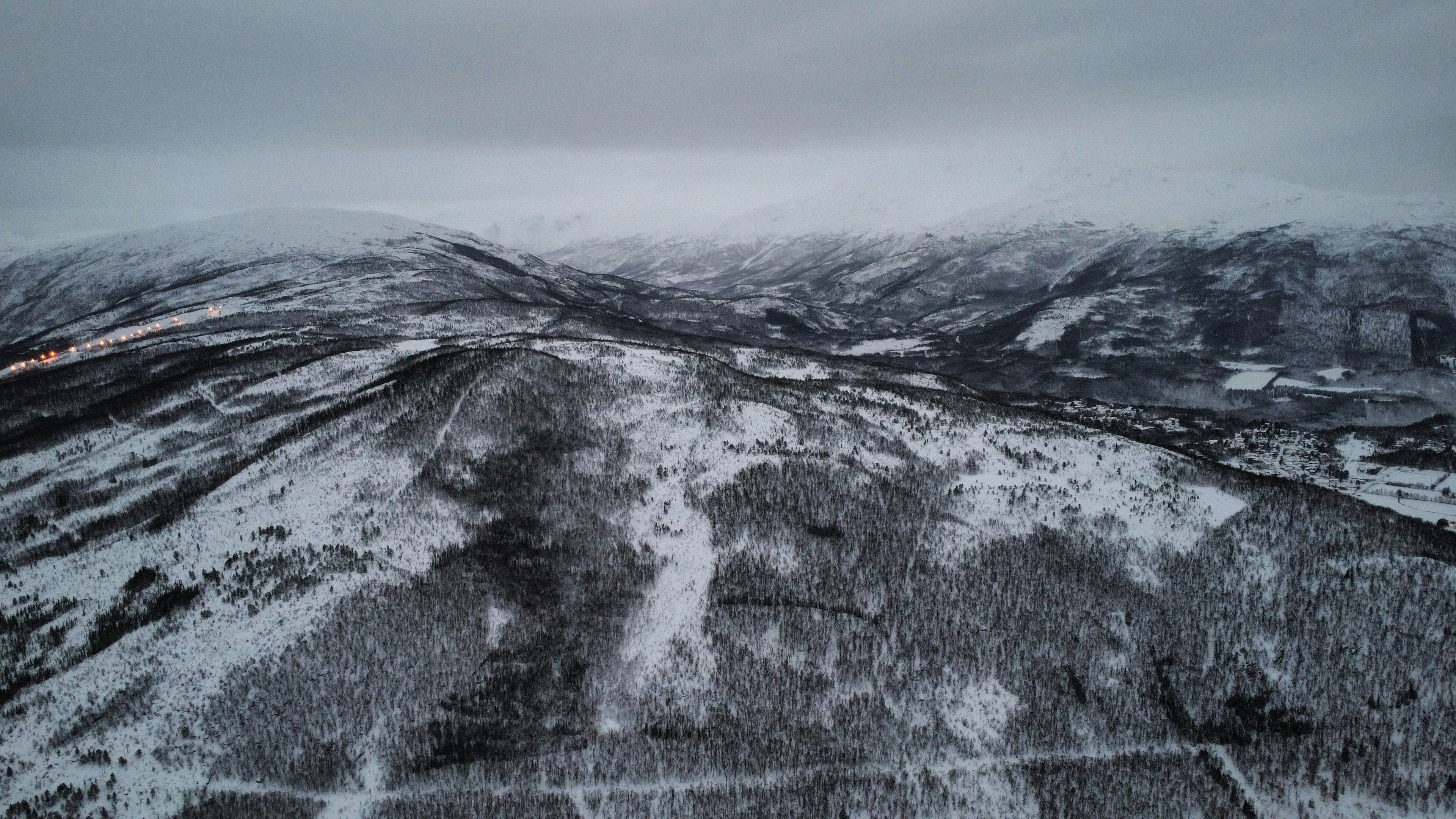 Ankenesstranda from Drone