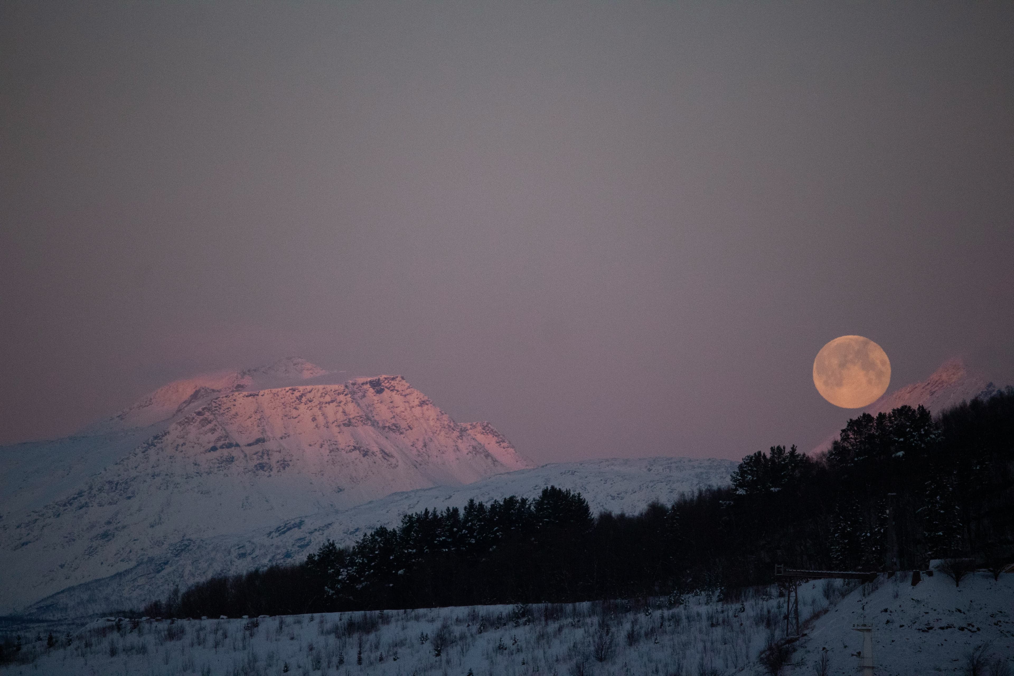 Moonrise in Narvik